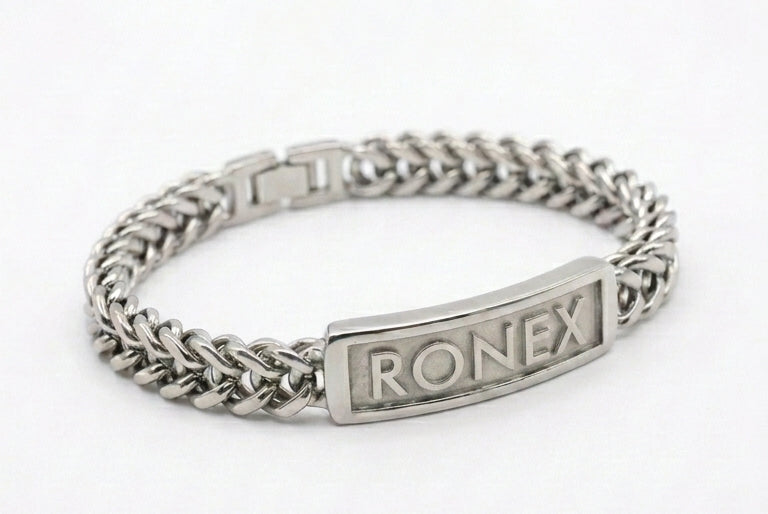 Luxury Ronex Style Stainless Steel Bracelet for Men – Gold & Silver Finish Premium Edition