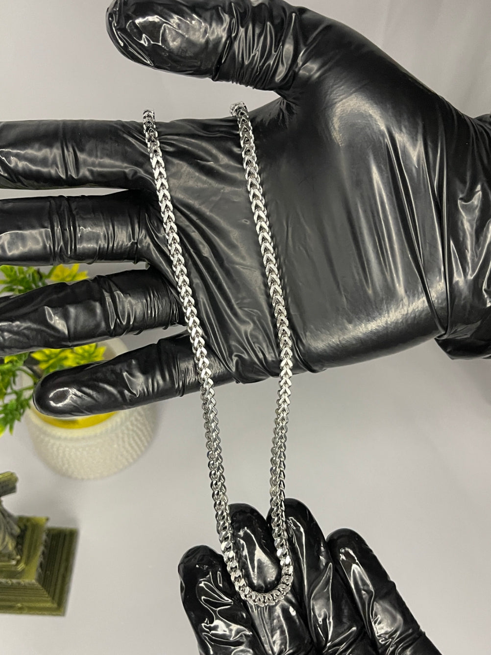 Executive Silver Franco Chain – Premium Braided Link Essential