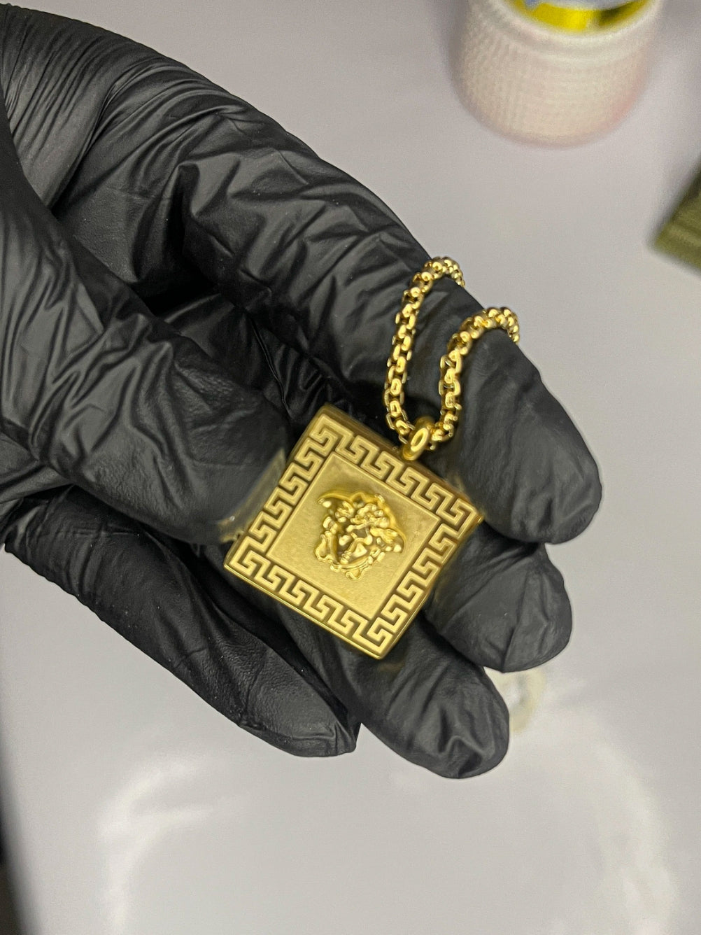 Luxury Versace Gold Chain Necklace for Men – Premium Stainless Steel Designer Link